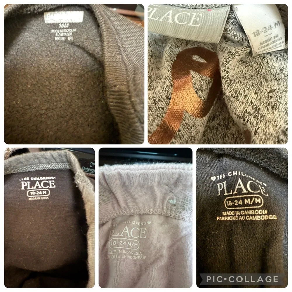 The Children's Place Girls Tops and Skirt Outfit Bundle of 5